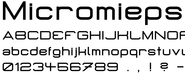 MicroMieps Phat font